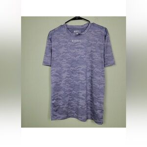 MENS: NOBULL Blue Camo Print Workout Tee NWT